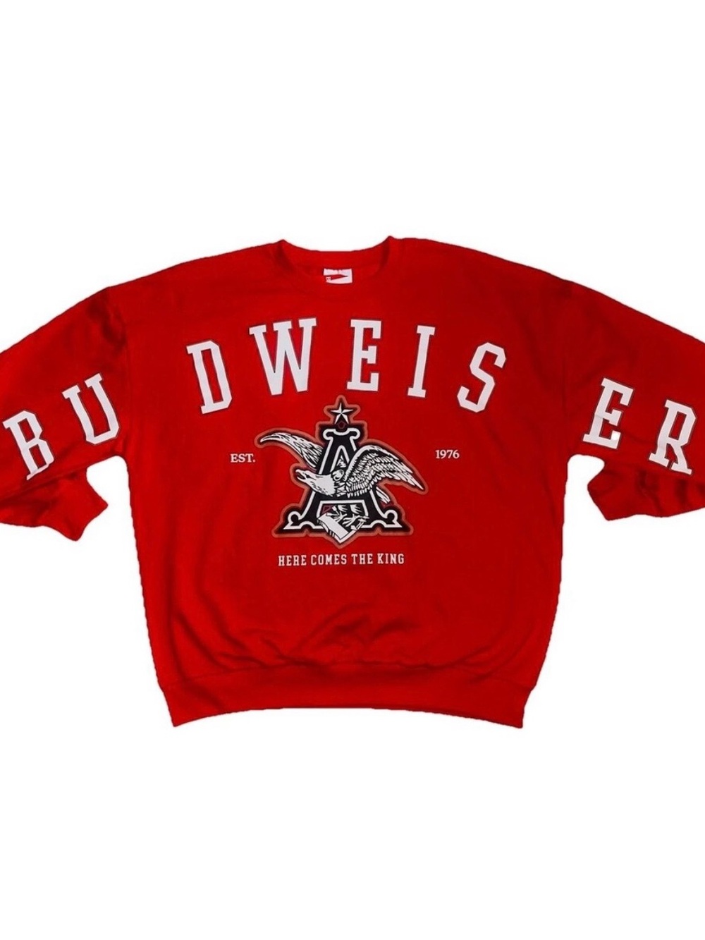 Budweiser Red Crewneck Sweatshirt XL
